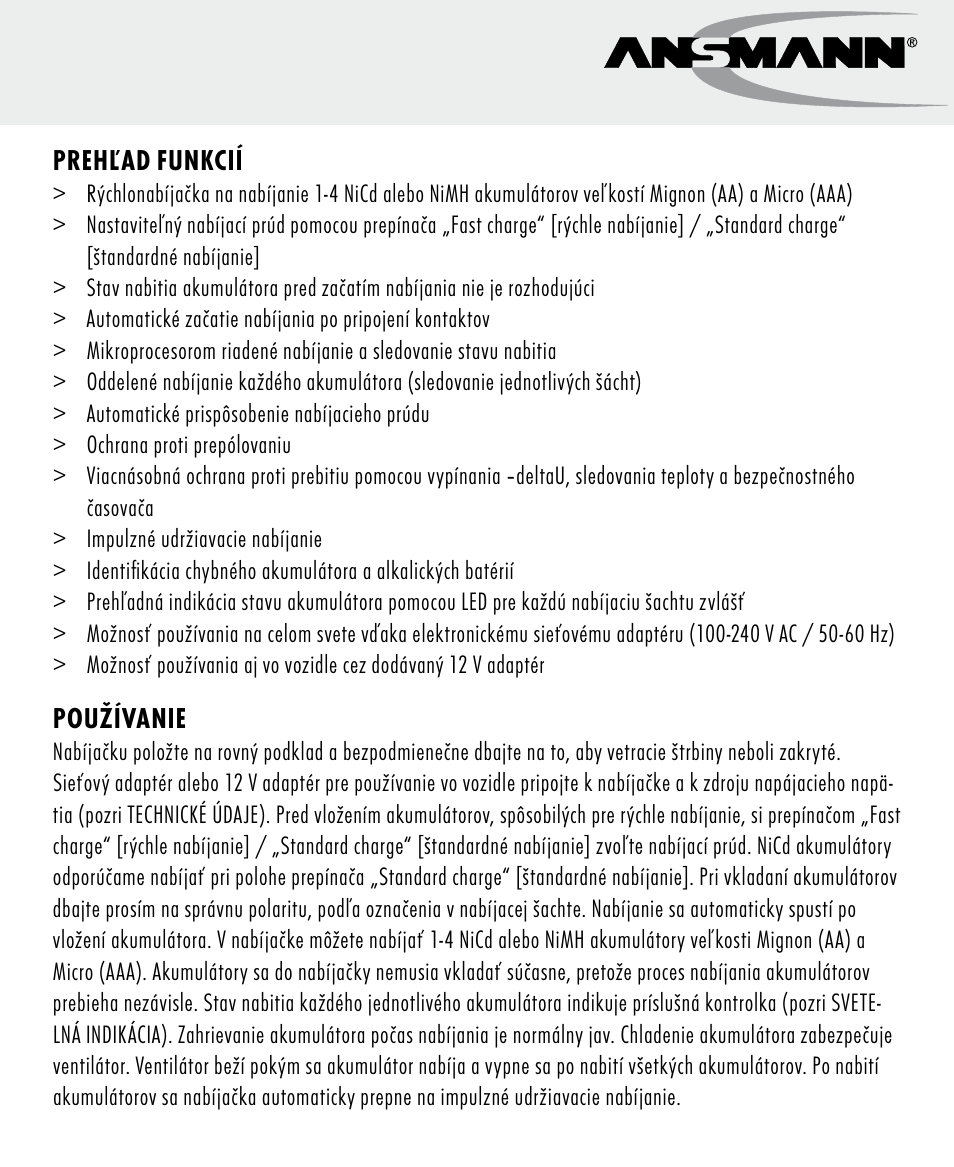 ANSMANN 5707144 Energy 4 speed User Manual | Page 55 / 76
