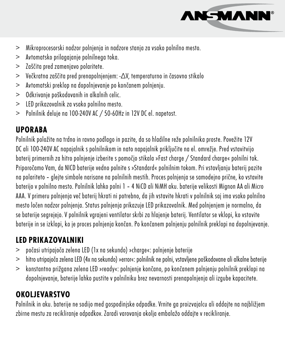 ANSMANN 5707144 Energy 4 speed User Manual | Page 59 / 76