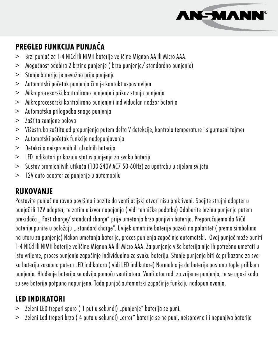 ANSMANN 5707144 Energy 4 speed User Manual | Page 67 / 76