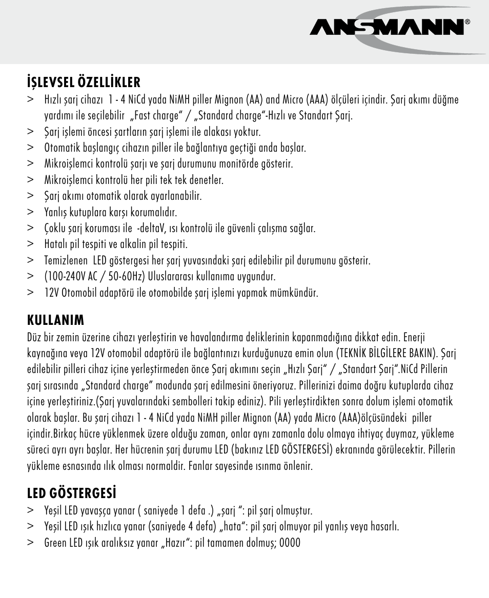 ANSMANN 5707144 Energy 4 speed User Manual | Page 71 / 76