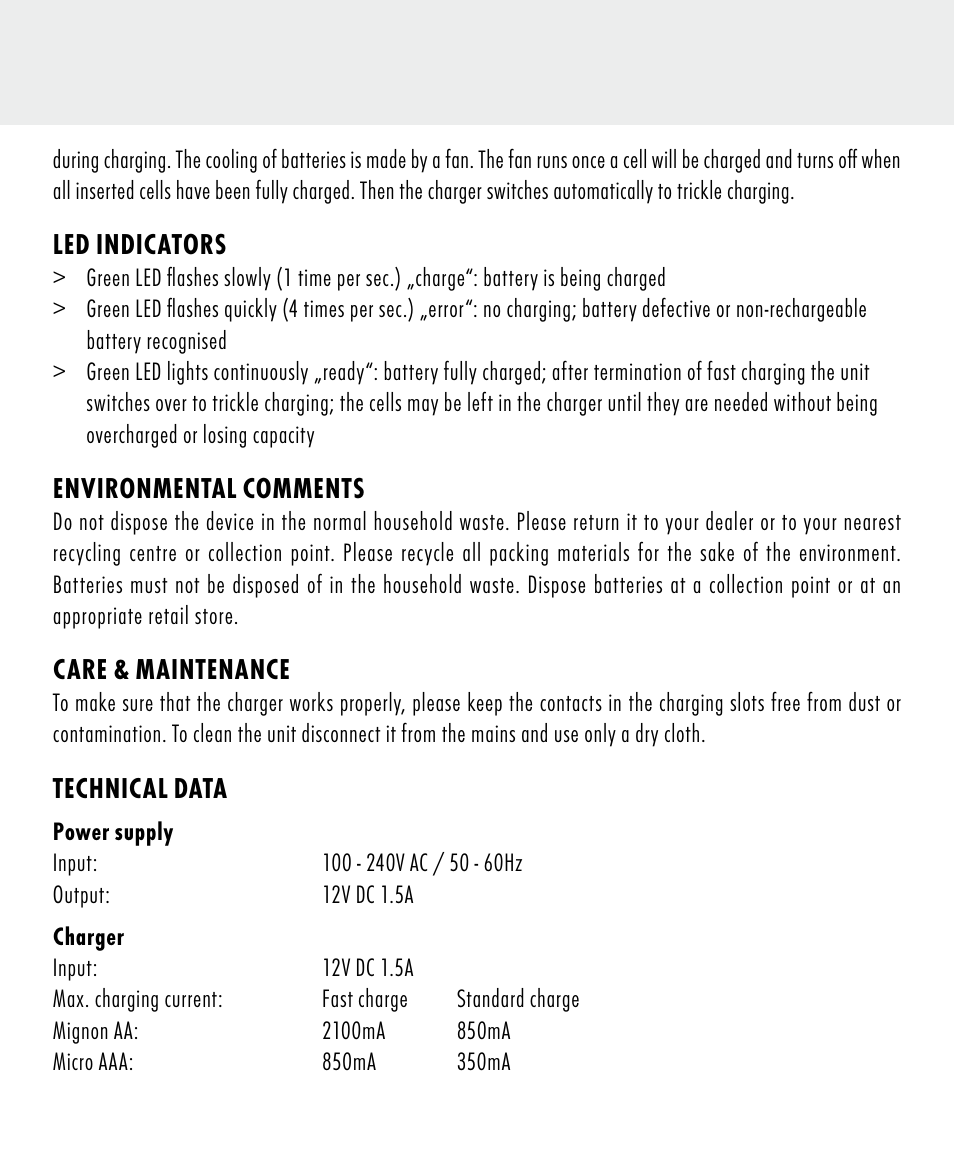 ANSMANN 5707144 Energy 4 speed User Manual | Page 8 / 76