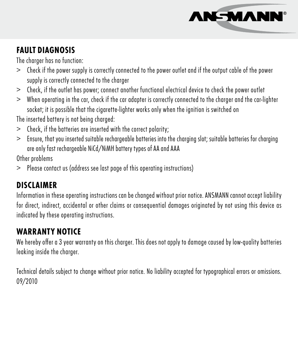ANSMANN 5707144 Energy 4 speed User Manual | Page 9 / 76