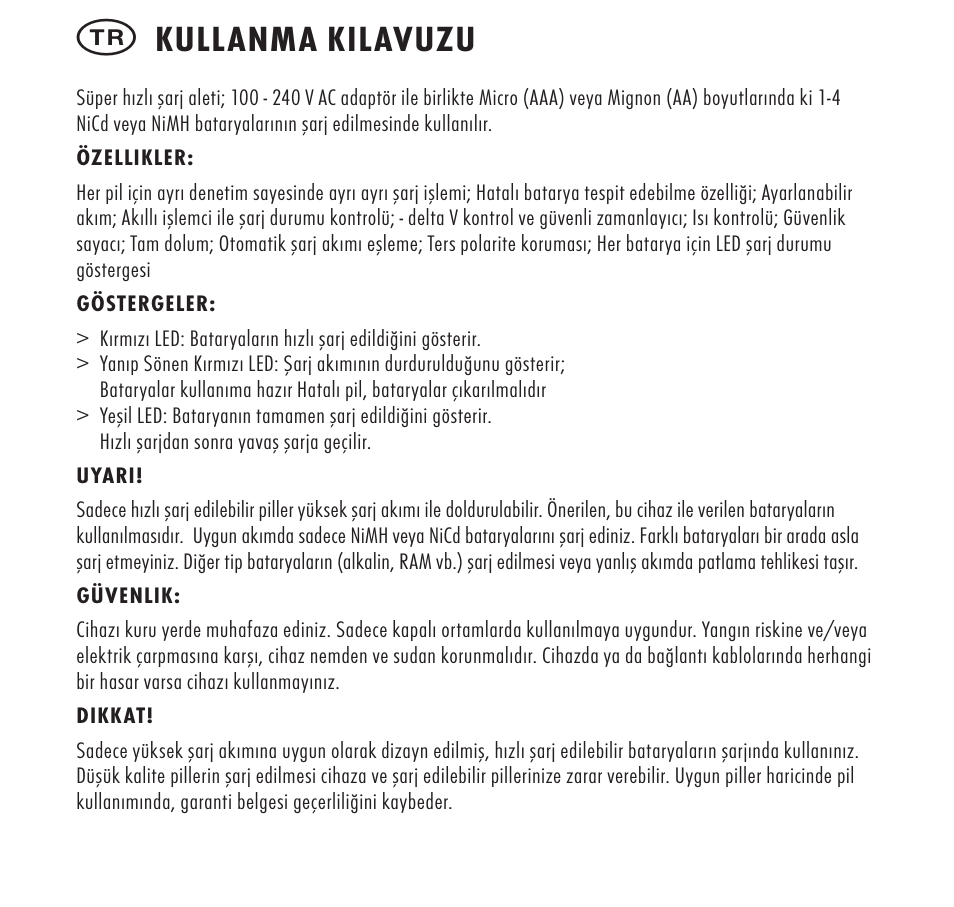 Kullanma kilavuzu | ANSMANN 5707153 Digispeed 4 Ultra+ User Manual | Page 46 / 48