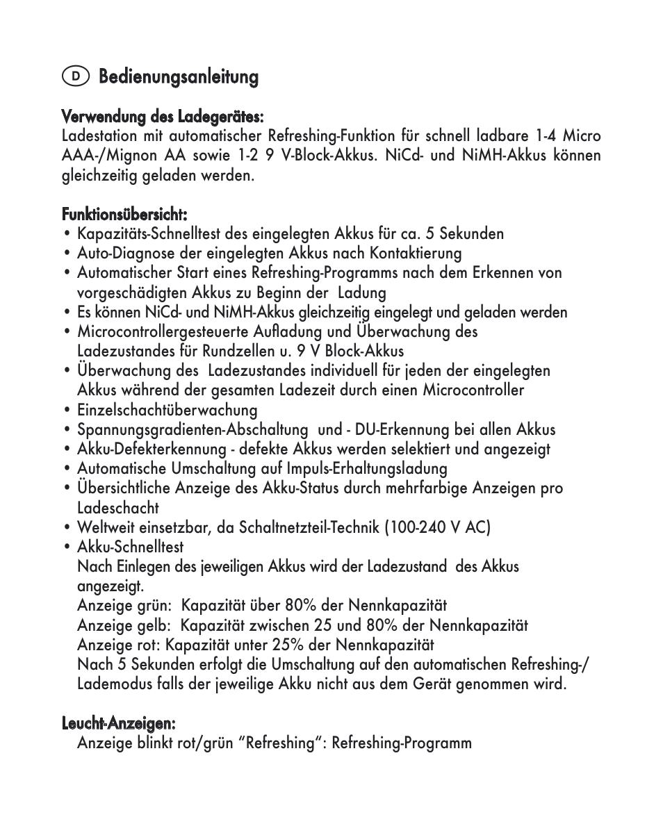 ANSMANN 5C07092 Energy 4 Set User Manual | Page 2 / 24