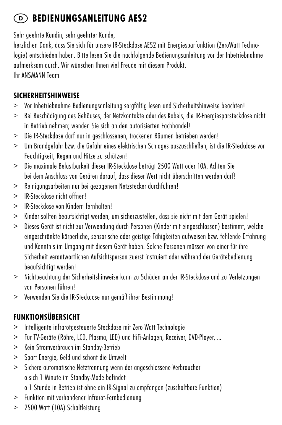 ANSMANN 5024073 AES2 User Manual | Page 3 / 60