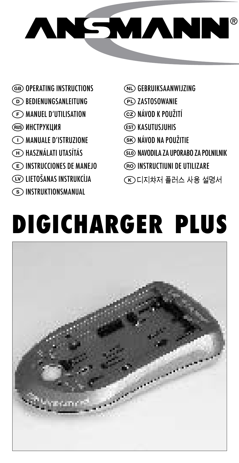 ANSMANN 5025023 DigiCharger plus User Manual | 39 pages