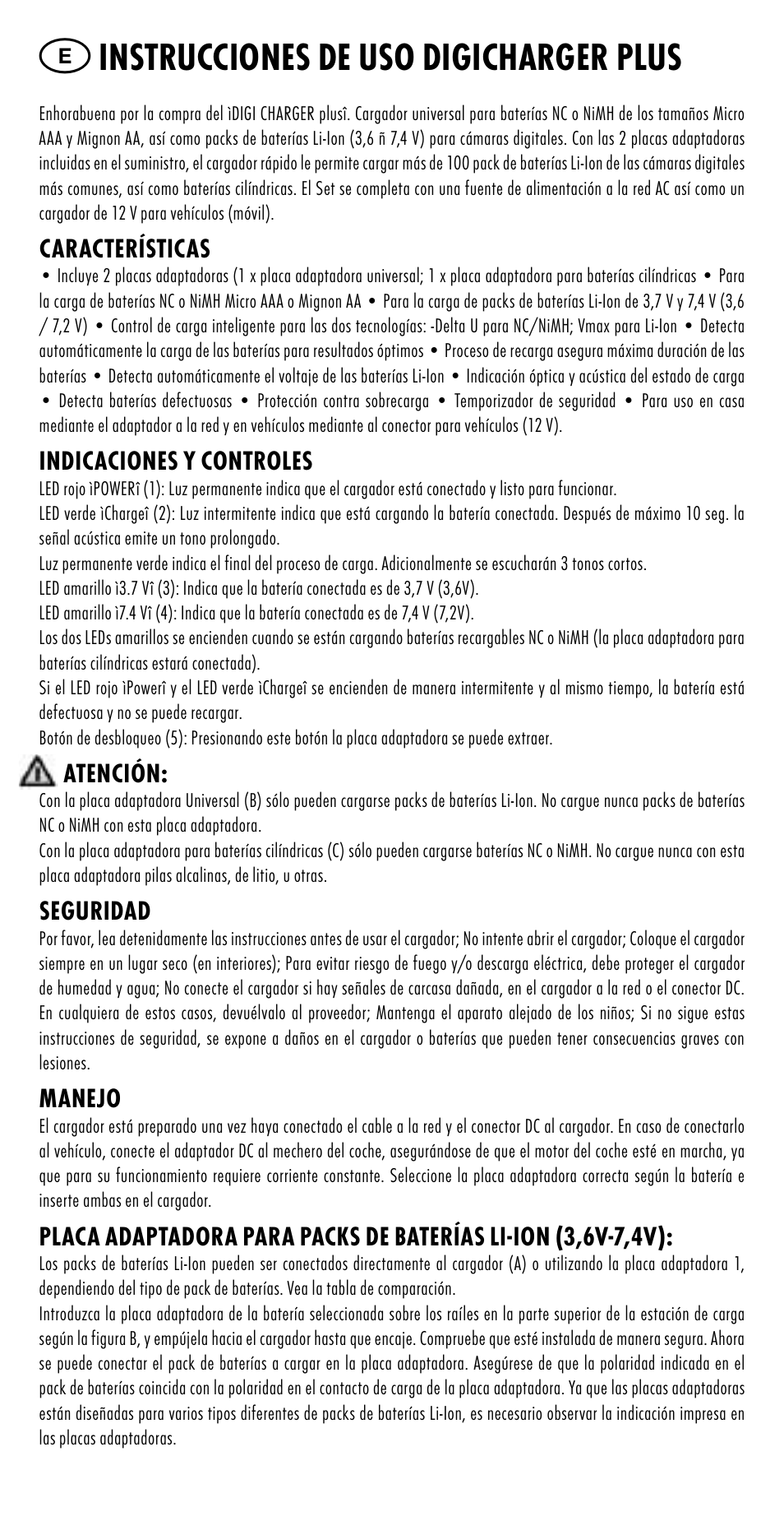 Instrucciones de uso digicharger plus | ANSMANN 5025023 DigiCharger plus User Manual | Page 15 / 39