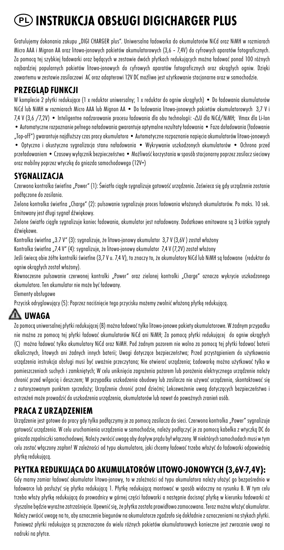 Instrukcja obsługi digicharger plus | ANSMANN 5025023 DigiCharger plus User Manual | Page 23 / 39