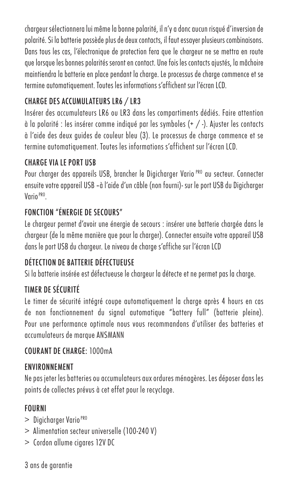 ANSMANN 5025132 DigiCharger Vario Pro User Manual | Page 9 / 48