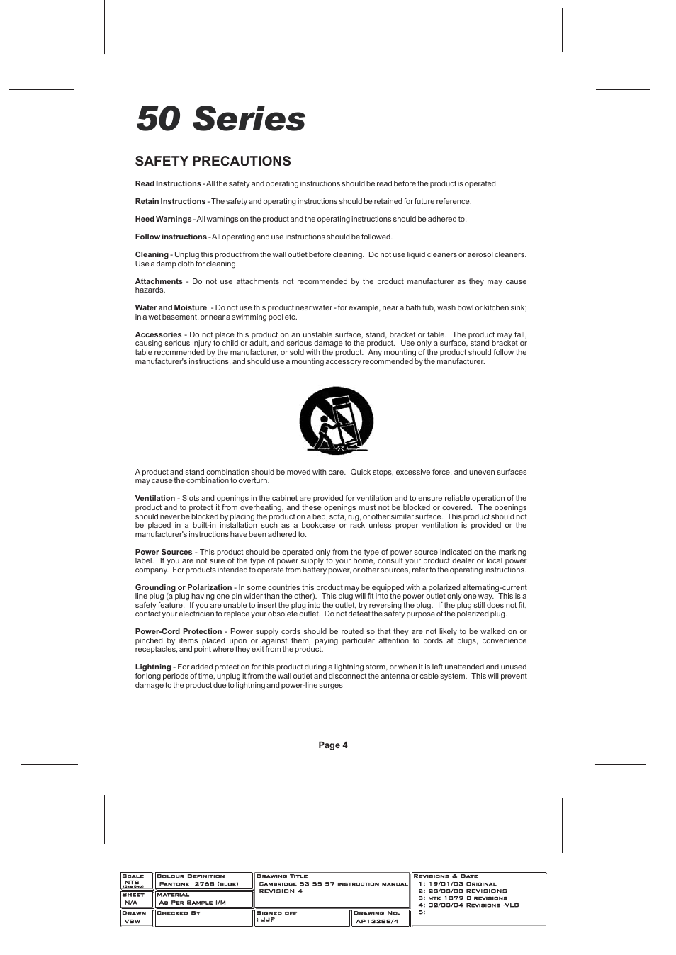 50 series, Safety precautions | Cambridge Audio SERIES 50 User Manual | Page 4 / 32