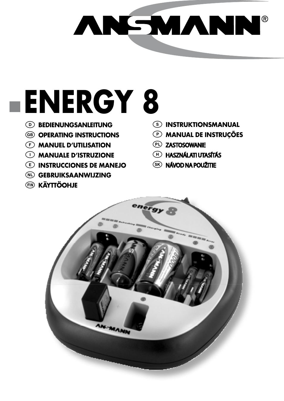 ANSMANN 5207132 Energy 8 User Manual | 26 pages