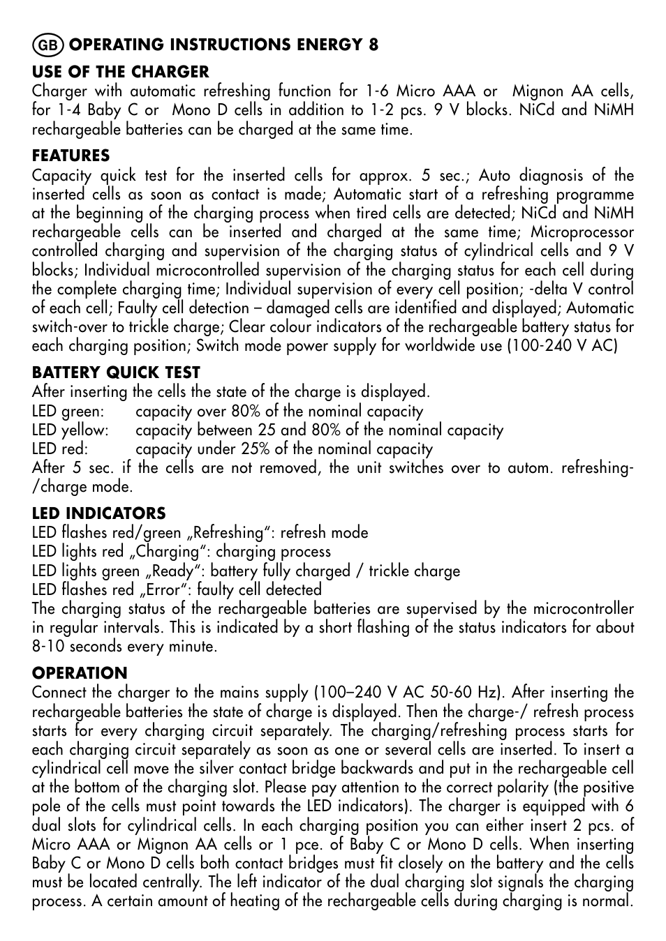ANSMANN 5207132 Energy 8 User Manual | Page 4 / 26