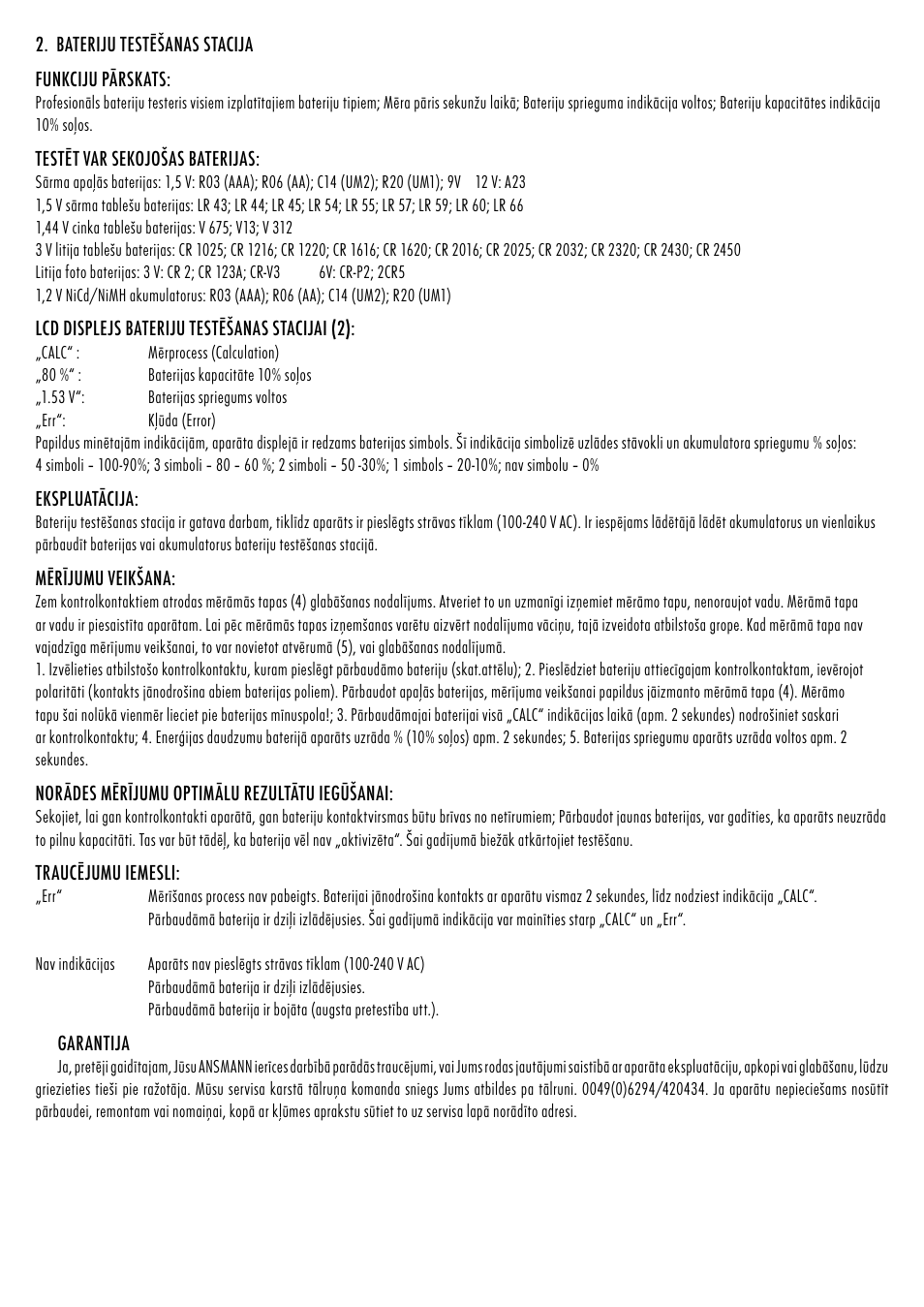 ANSMANN 5207313 Energy 8 professional User Manual | Page 18 / 41