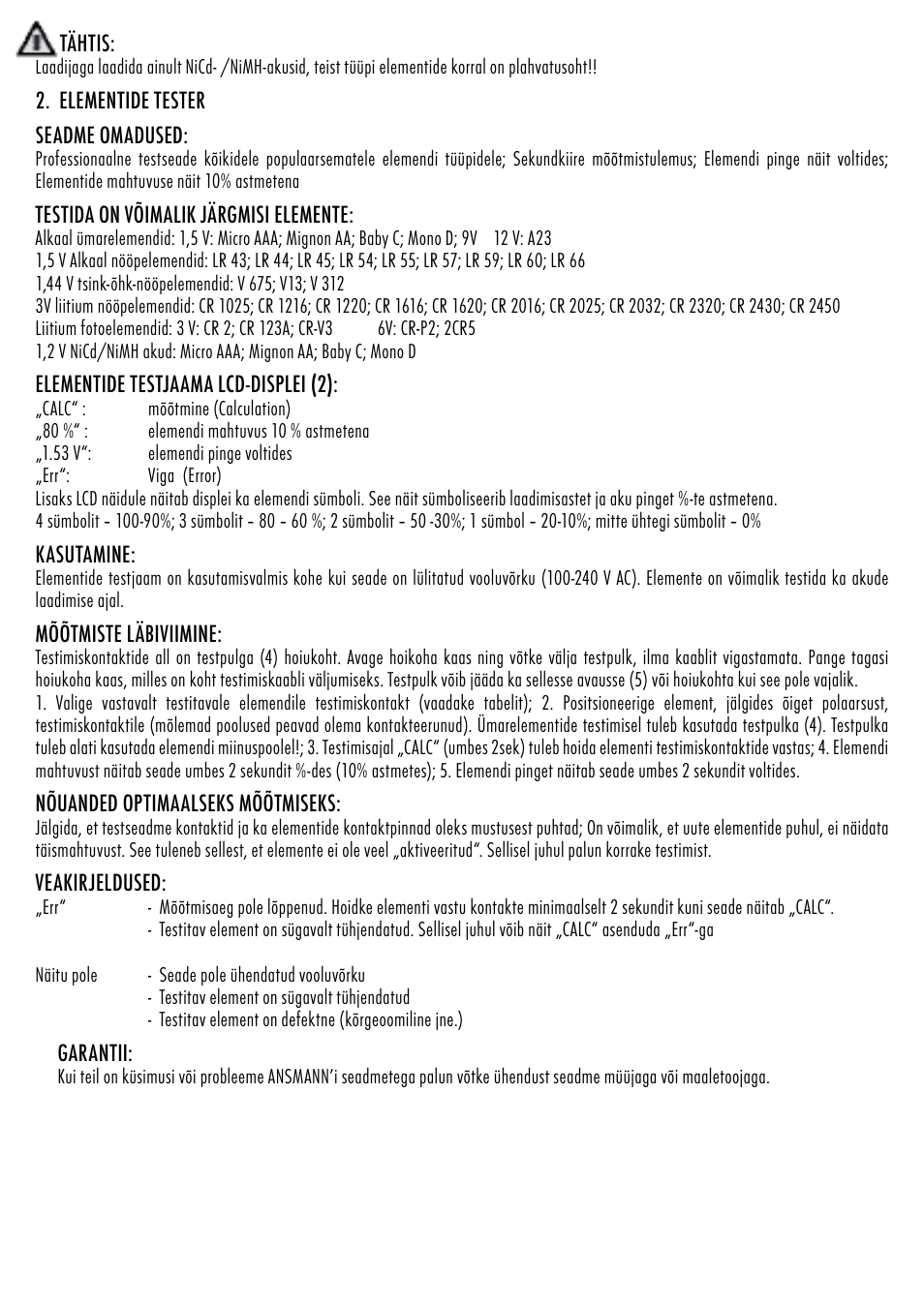 ANSMANN 5207313 Energy 8 professional User Manual | Page 32 / 41