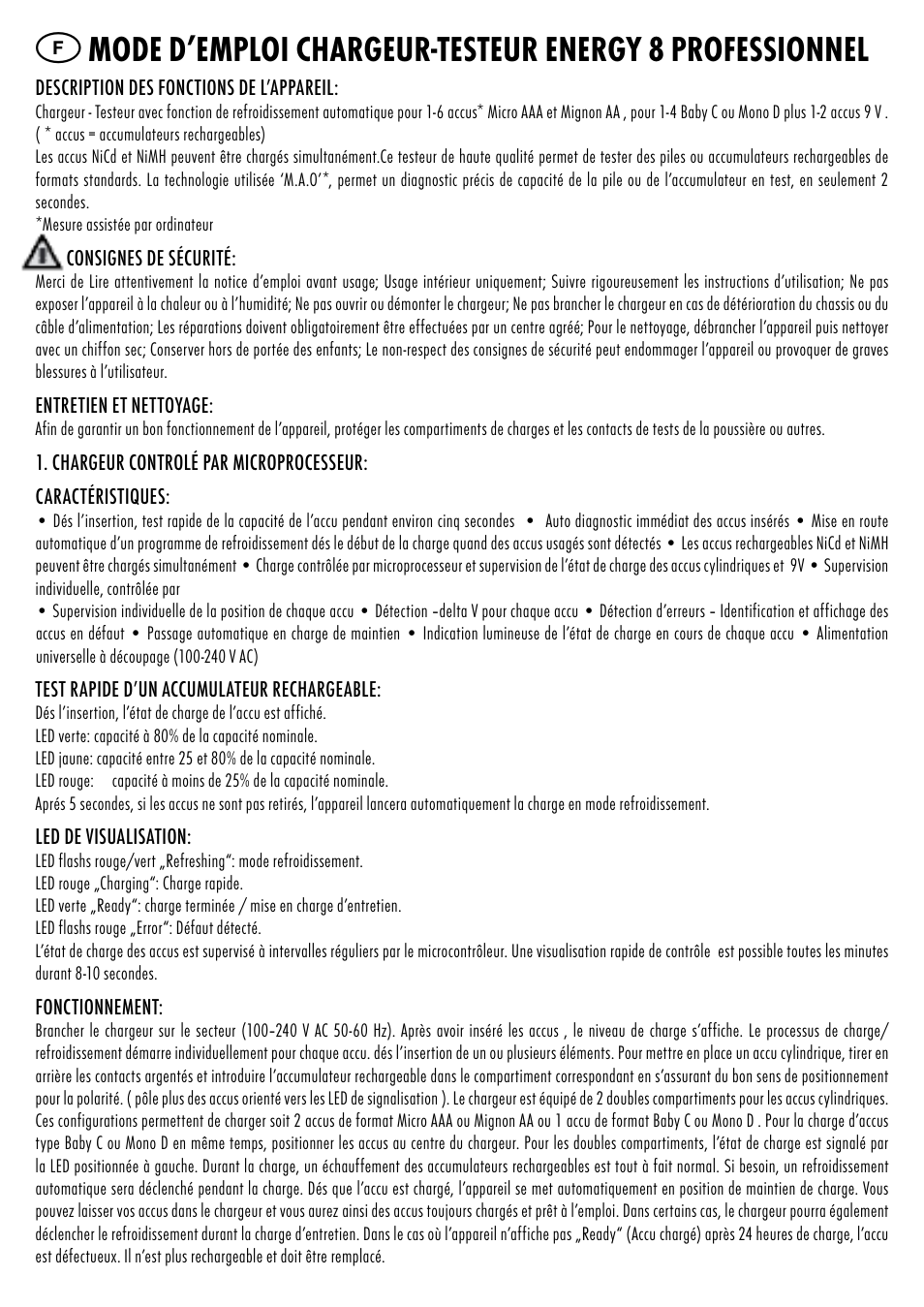ANSMANN 5207313 Energy 8 professional User Manual | Page 7 / 41