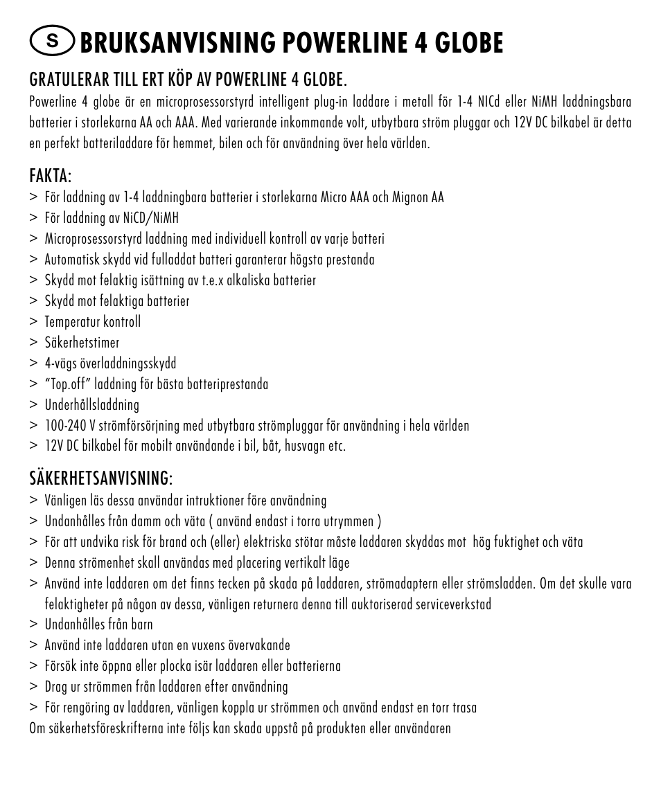 Bruksanvisning powerline 4 globe | ANSMANN 5307213 Powerline 4 Globe User Manual | Page 21 / 45