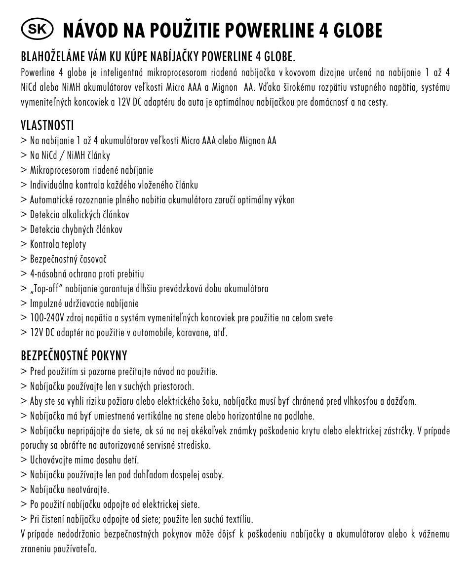 Návod na použitie powerline 4 globe | ANSMANN 5307213 Powerline 4 Globe User Manual | Page 33 / 45