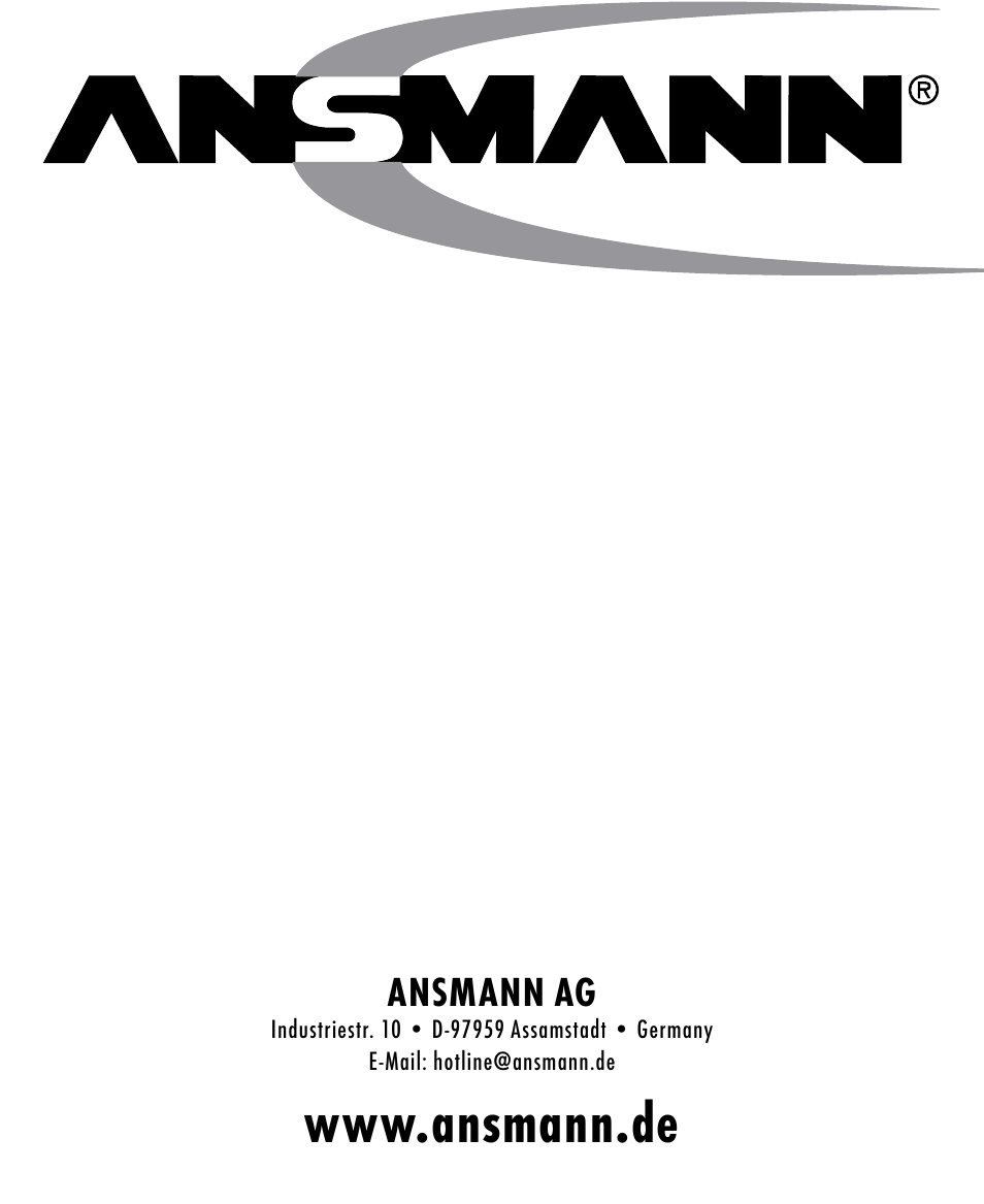 ANSMANN 5307213 Powerline 4 Globe User Manual | Page 45 / 45