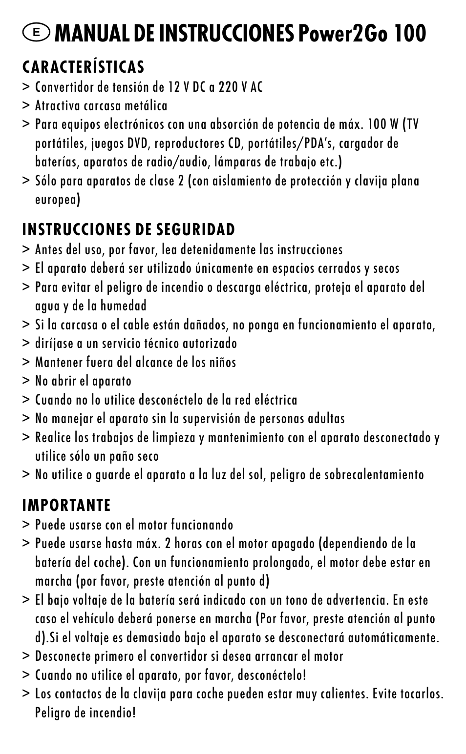 Manual de instrucciones power2go 100 | ANSMANN 5600013 Power2go 100 User Manual | Page 15 / 45