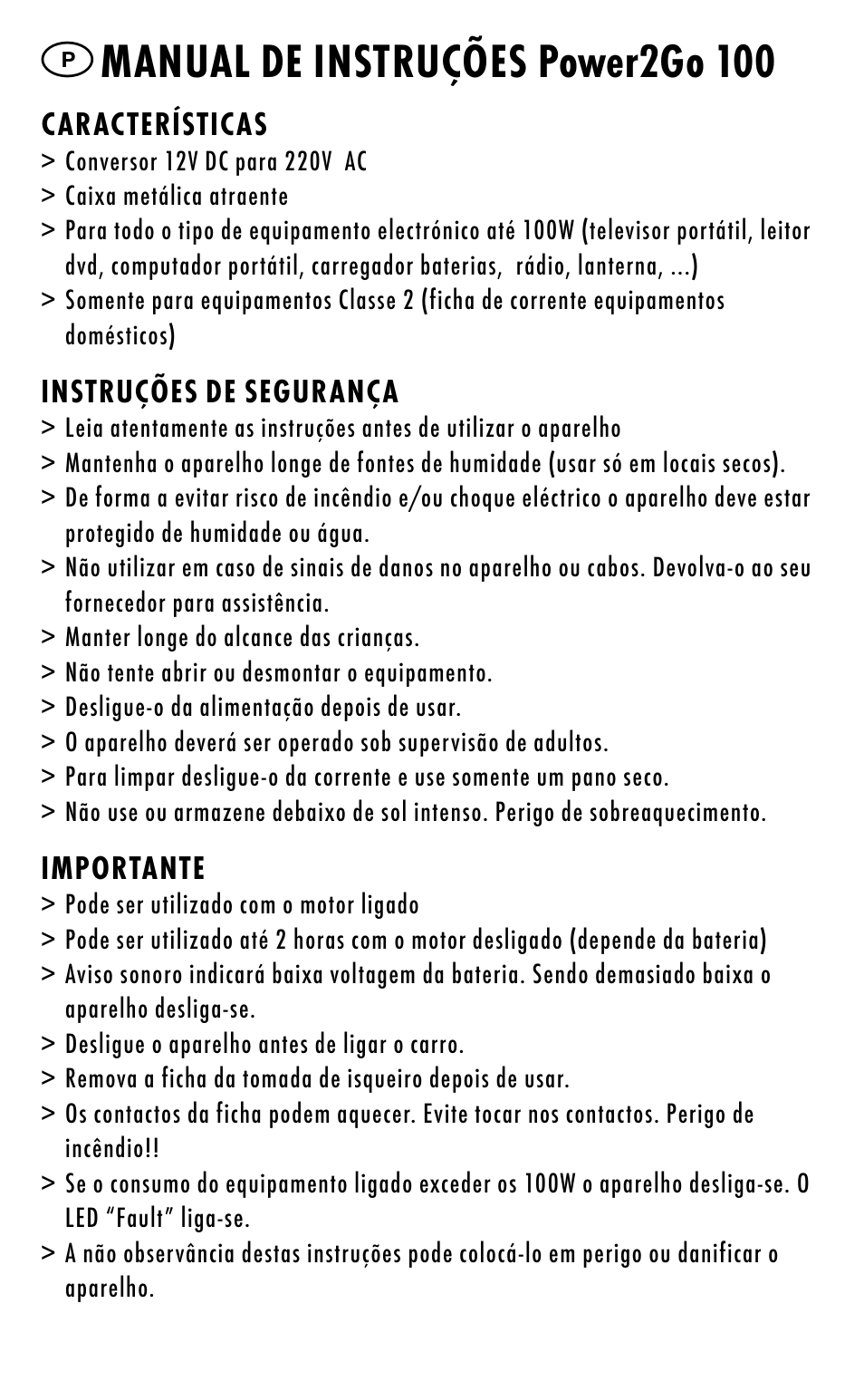 Manual de instruções power2go 100 | ANSMANN 5600013 Power2go 100 User Manual | Page 23 / 45