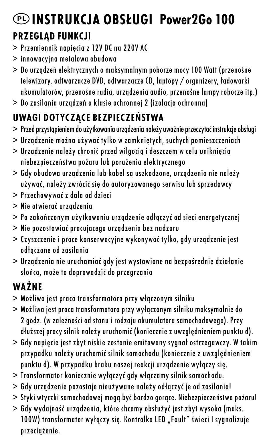 Instrukcja obsługi power2go 100 | ANSMANN 5600013 Power2go 100 User Manual | Page 27 / 45