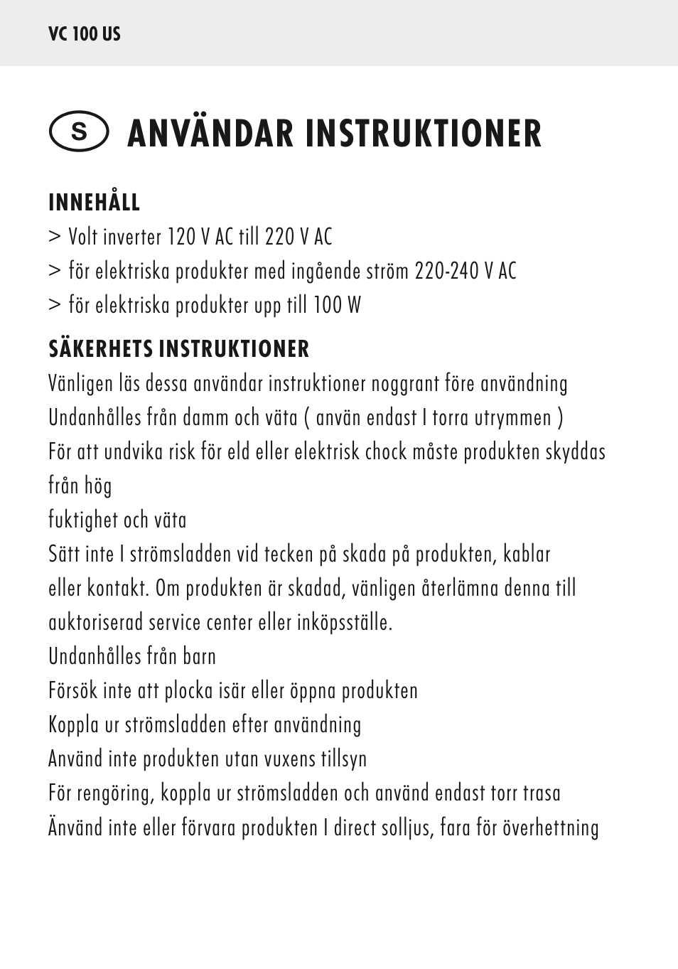 Användar instruktioner | ANSMANN 5500032 VC 100 US User Manual | Page 16 / 36