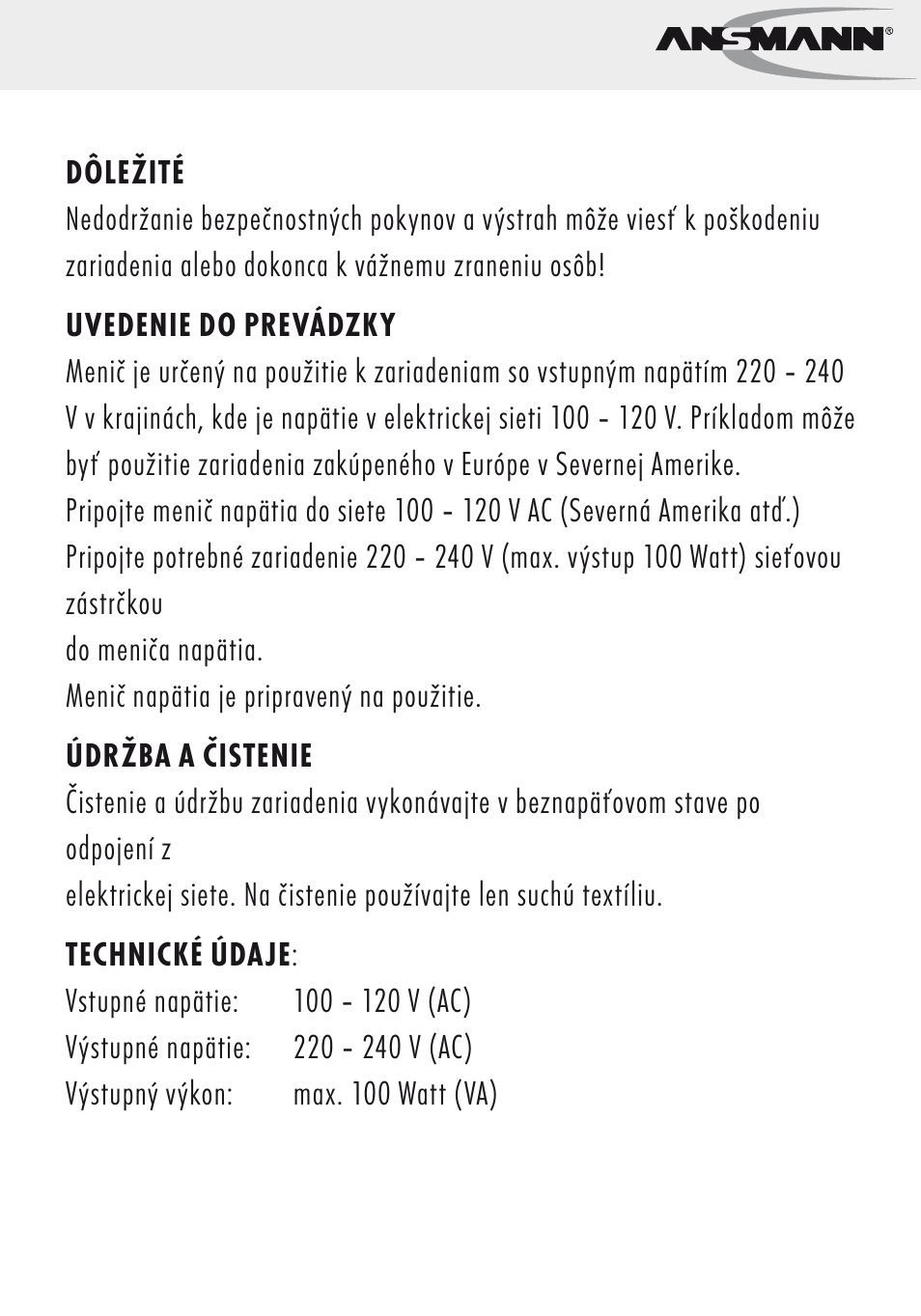 ANSMANN 5500032 VC 100 US User Manual | Page 25 / 36