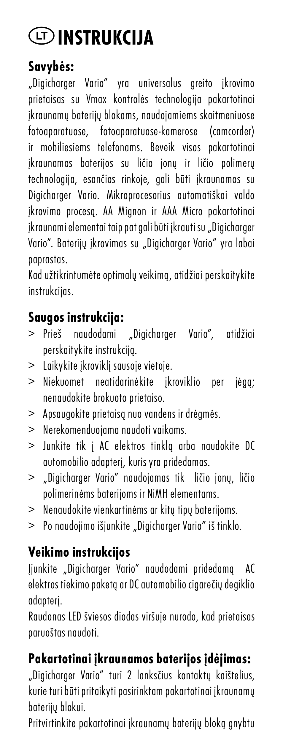 Instrukcija | ANSMANN 5025113 DigiCharger Vario User Manual | Page 20 / 44