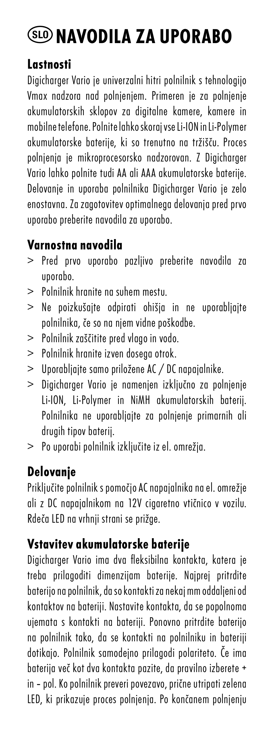 Navodila za uporabo | ANSMANN 5025113 DigiCharger Vario User Manual | Page 32 / 44