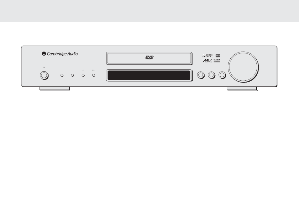 540v dvd receiver, Front panel controls, Power | Function, Band, Dvd s skip/ ttuning, Open/close, Play/pause, Stop, Volume | Cambridge Audio azur 540V User Manual | Page 11 / 20