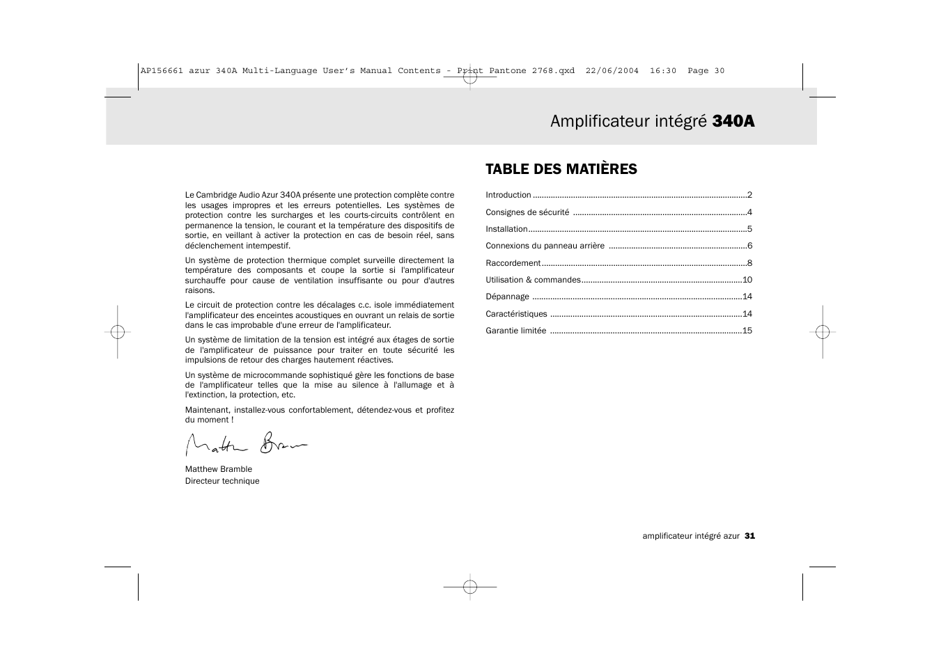 Cambridge Audio Azur 340A User Manual | Page 31 / 114
