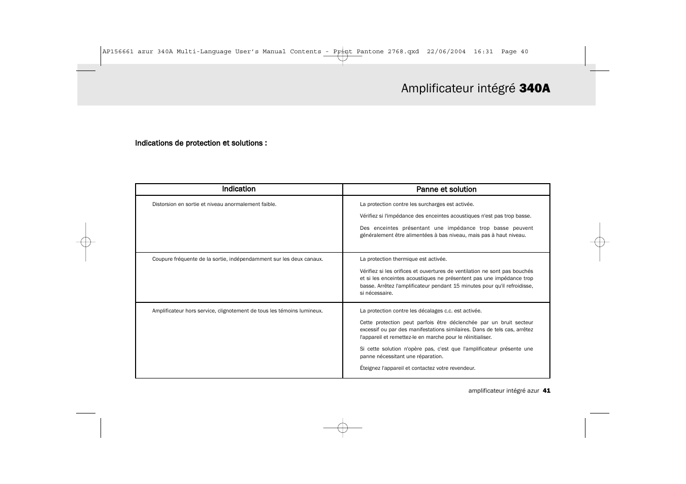 Amplificateur intégré 340a | Cambridge Audio Azur 340A User Manual | Page 41 / 114