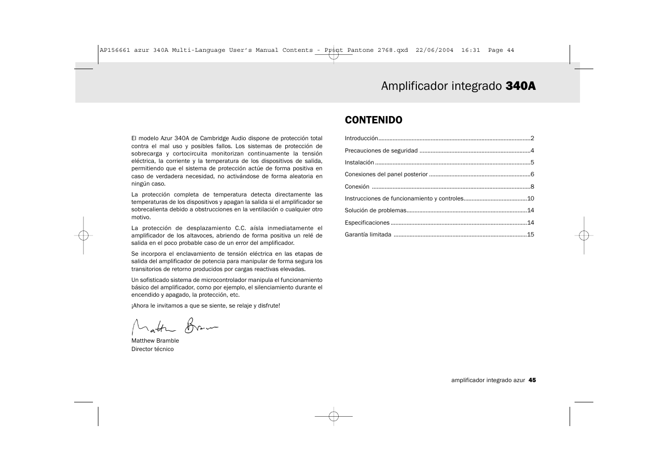 Cambridge Audio Azur 340A User Manual | Page 45 / 114
