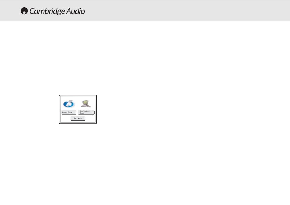 Utilisation de l'écran de menu dvd, General setup (réglages généraux), Audio setup (réglages audio) | Cambridge Audio 80 Series User Manual | Page 66 / 212