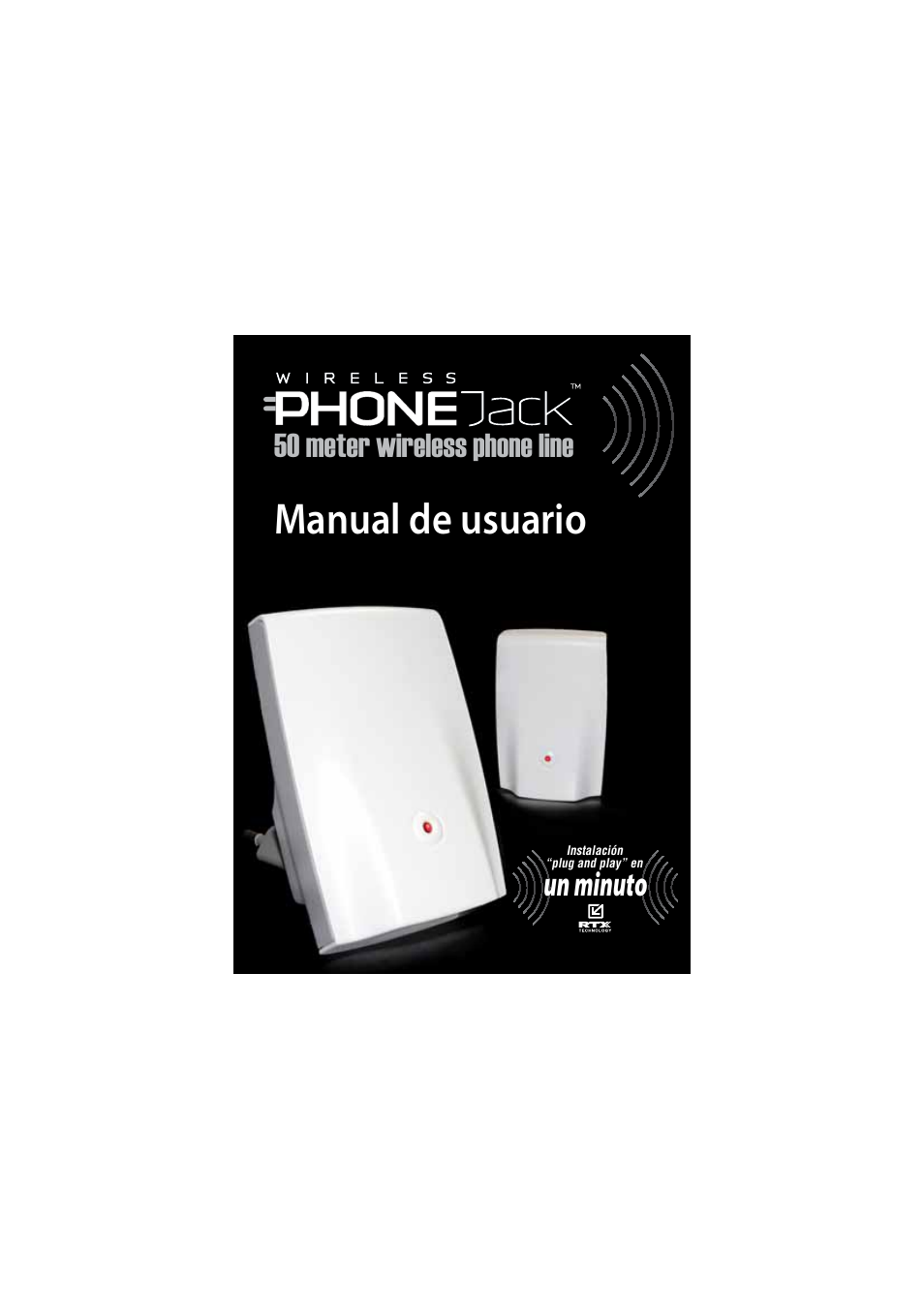 Manual de usuario, Un minuto, 50 meter wireless phone line | AUDIOLINE DECT Air-Line 50 User Manual | Page 27 / 92