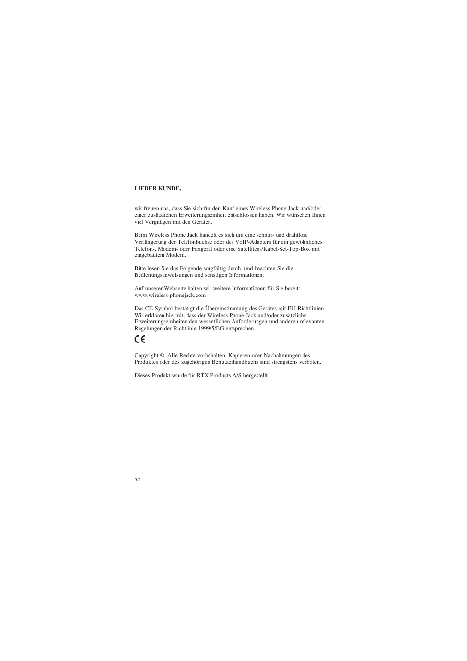 AUDIOLINE DECT Air-Line 50 User Manual | Page 52 / 92