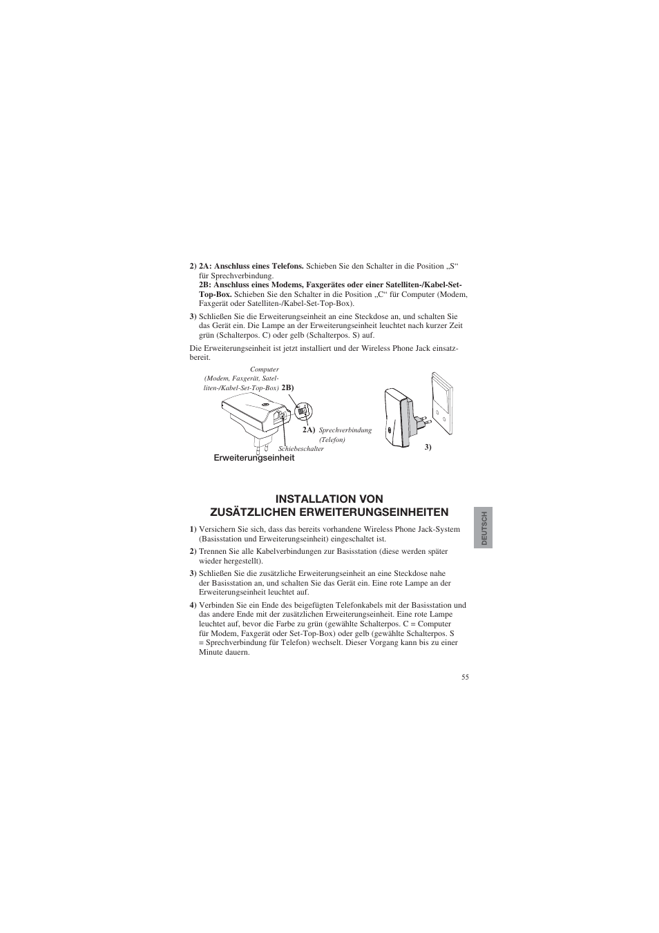 AUDIOLINE DECT Air-Line 50 User Manual | Page 55 / 92