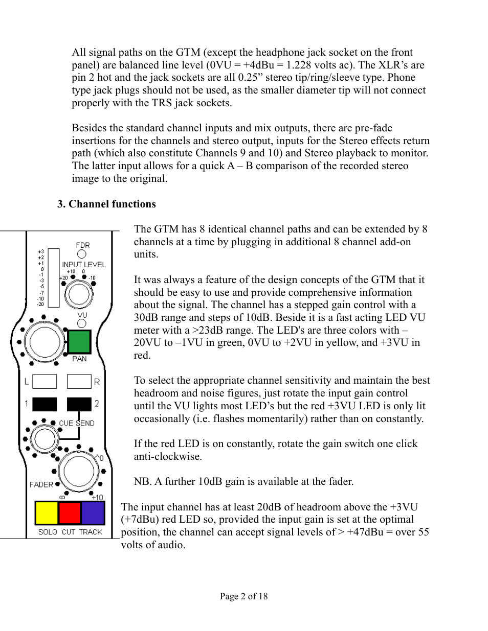 Aurora Audio GTM822-2GN User Manual | Page 2 / 18