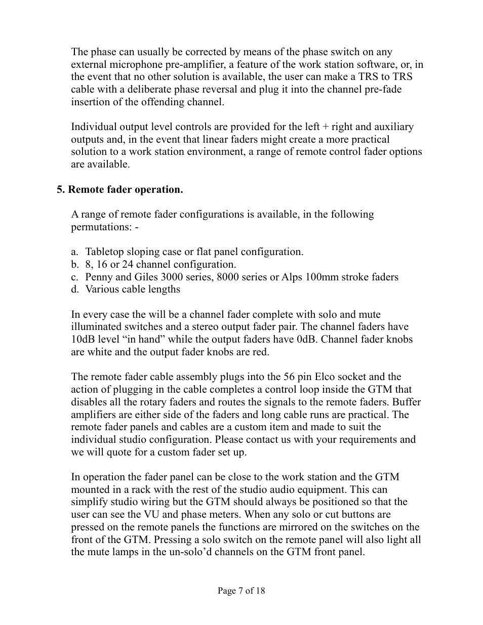 Aurora Audio GTM822-2GN User Manual | Page 7 / 18