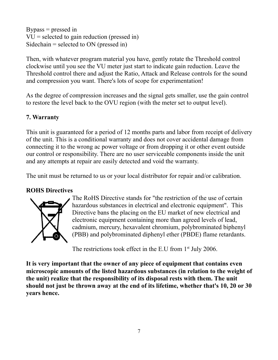 Aurora Audio GTC2 User Manual | Page 7 / 8