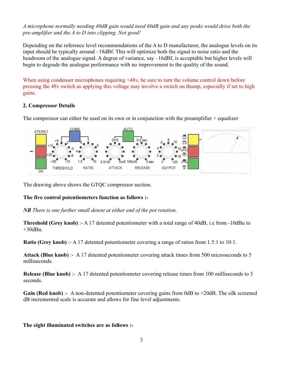 Aurora Audio GTQC User Manual | Page 3 / 8