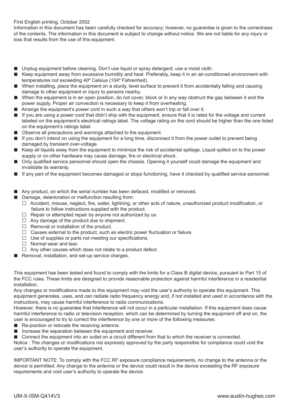 Austin Hughes X-800 Smartcard  Handle User Manual | Page 2 / 85