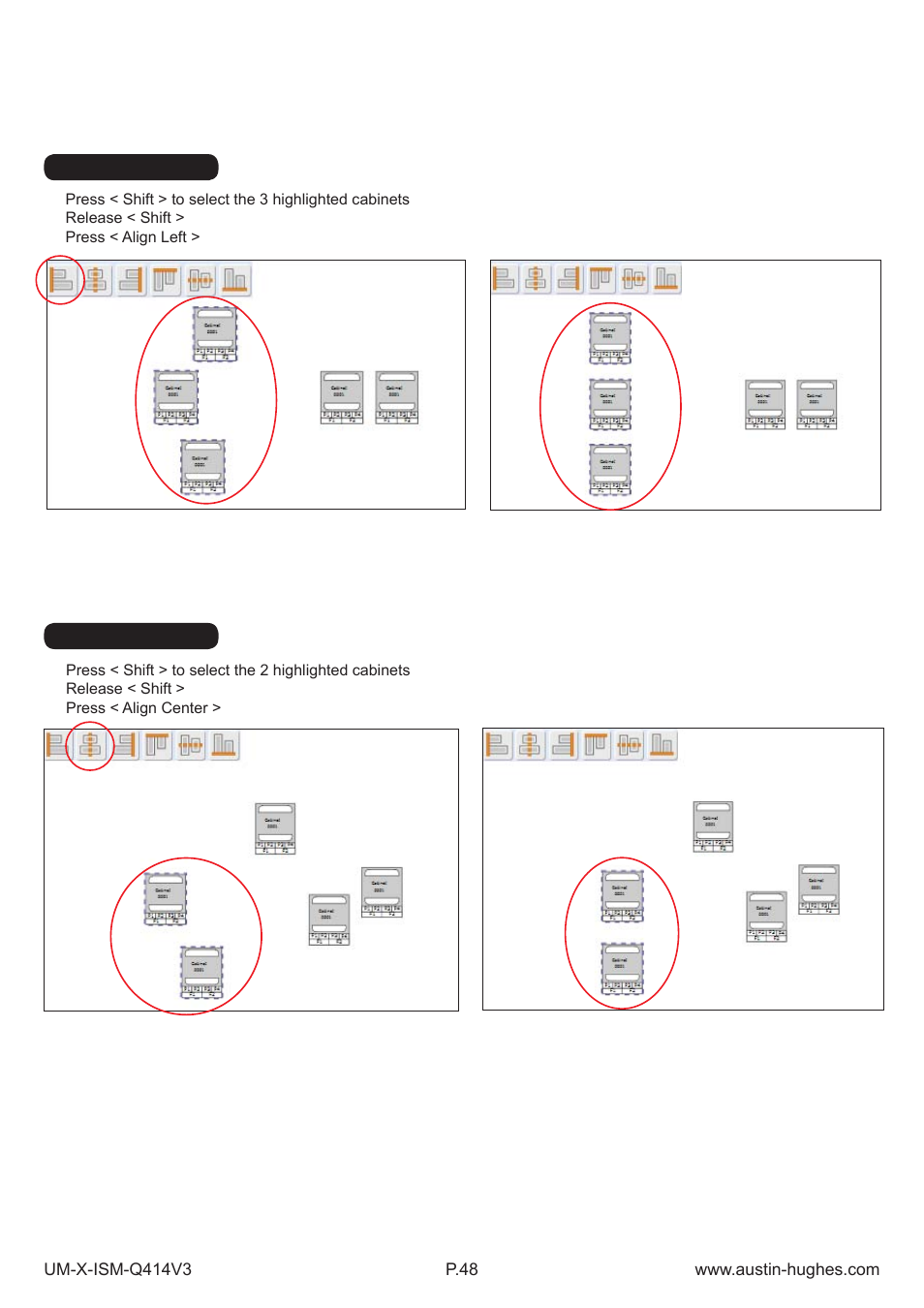 1 > cabinet alignment | Austin Hughes X-800 Smartcard  Handle User Manual | Page 53 / 85