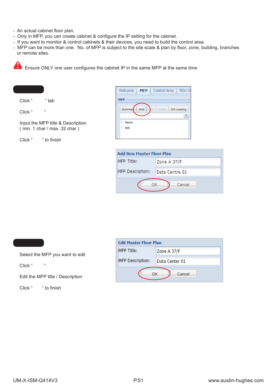 2 > mfp - master floor plan | Austin Hughes X-800 Smartcard  Handle User Manual | Page 56 / 85