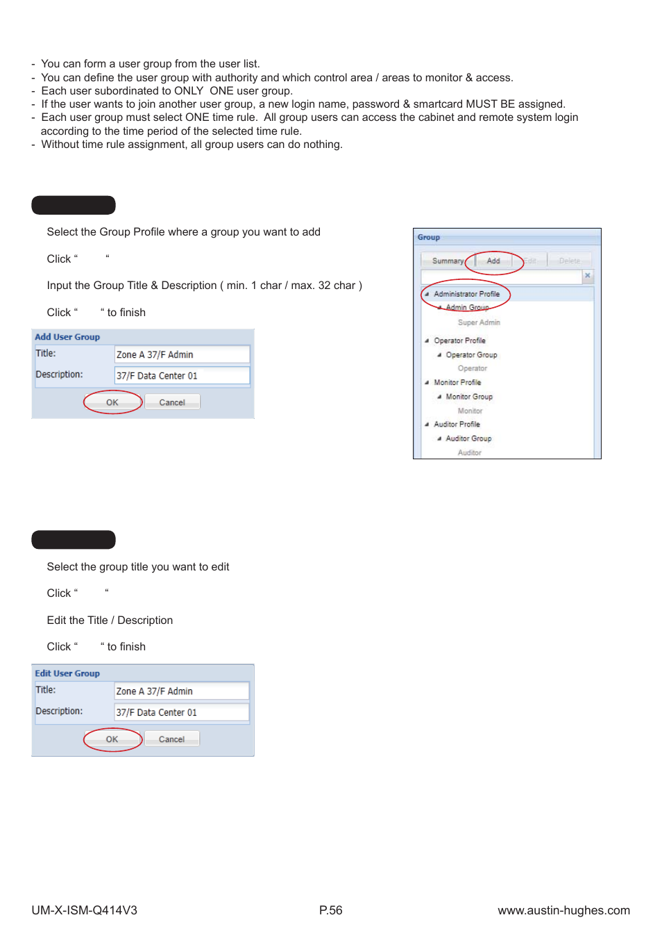 5 > group setup | Austin Hughes X-800 Smartcard  Handle User Manual | Page 61 / 85