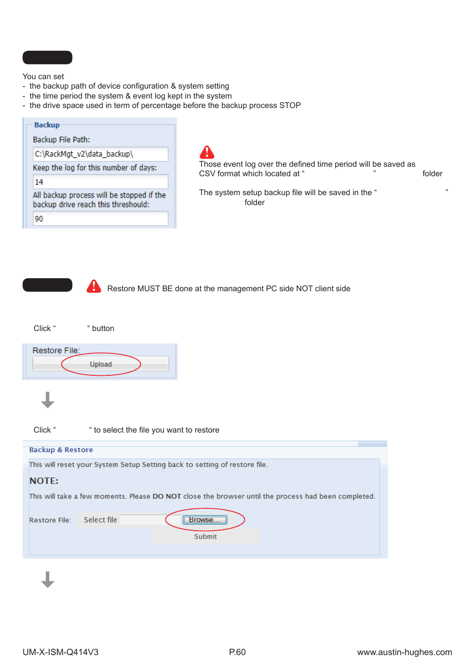 1 > backup & restore | Austin Hughes X-800 Smartcard  Handle User Manual | Page 65 / 85