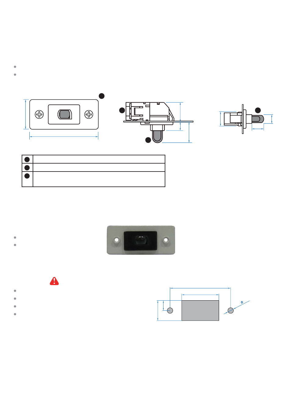 4 > door sensor - mechanical | Austin Hughes X-600 Smartcard  Handle User Manual | Page 24 / 87