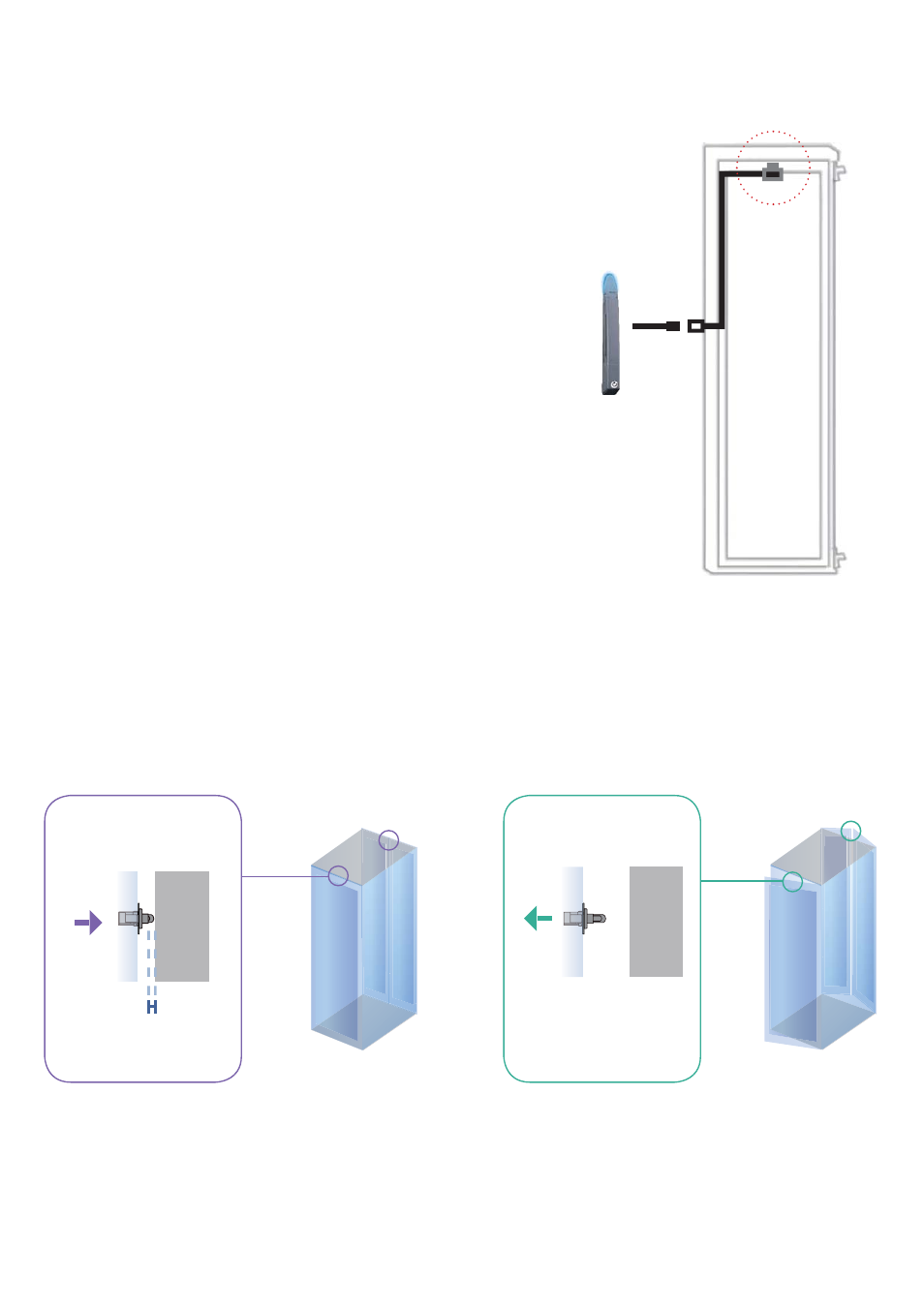 4 > door sensor - mechanical, Sensor operation, Installation steps | Austin Hughes X-600 Smartcard  Handle User Manual | Page 25 / 87