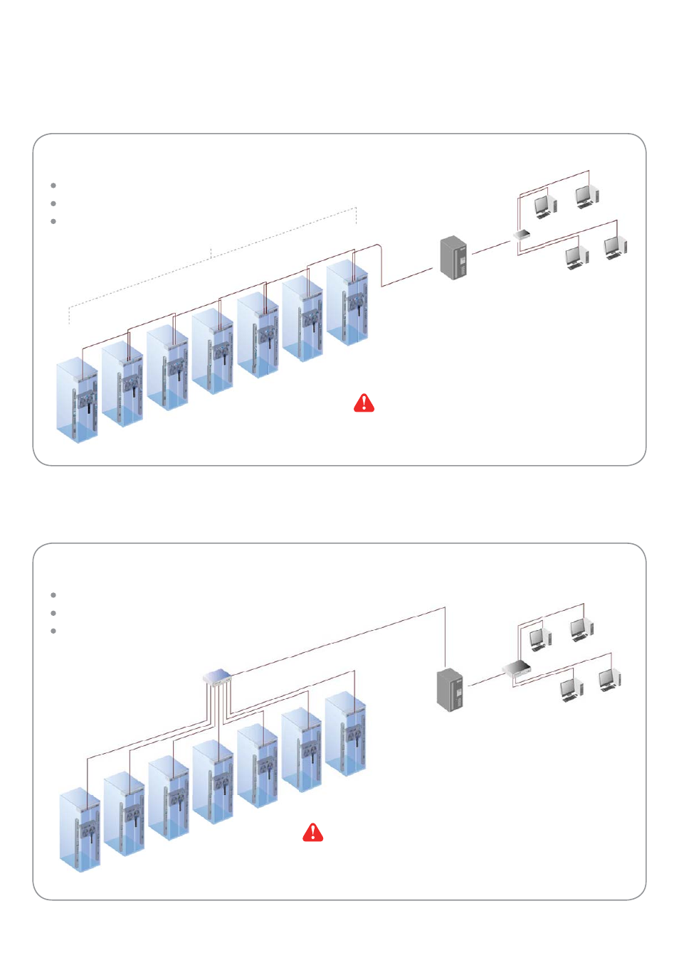 Network connection < 5.1 > daisy chain, 2 > star | Austin Hughes X-600 Smartcard  Handle User Manual | Page 36 / 87