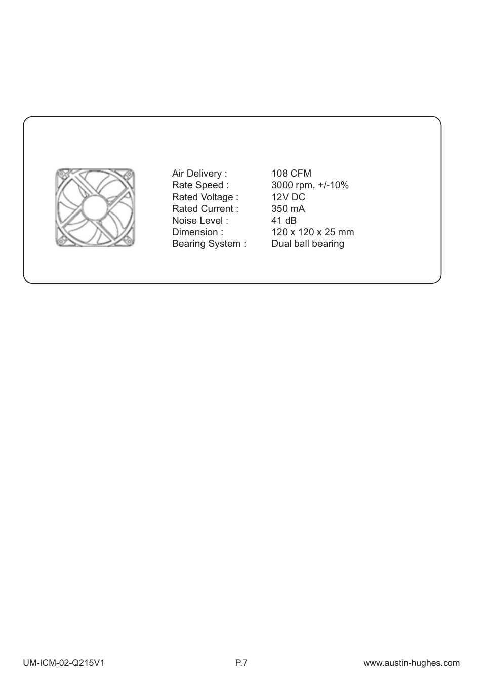 Austin Hughes Fan Unit  &  ICM-02 User Manual | Page 12 / 56